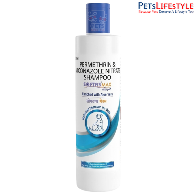 Intas Softas Max Tick & Flea Shampoo for Dogs