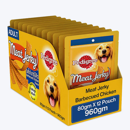 Pedigree Meat Jerky Adult Dog Treat - Barbecued Chicken