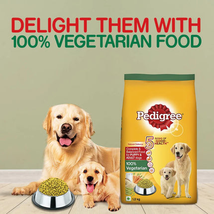 Pedigree Vegetarian Dry Food For Adult Dogs & Puppy
