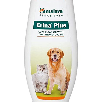 Himalaya Erina-EP Shampoo, 450 ml & Himalaya Erina Plus Coat Cleanser with Conditioner, 200 ml