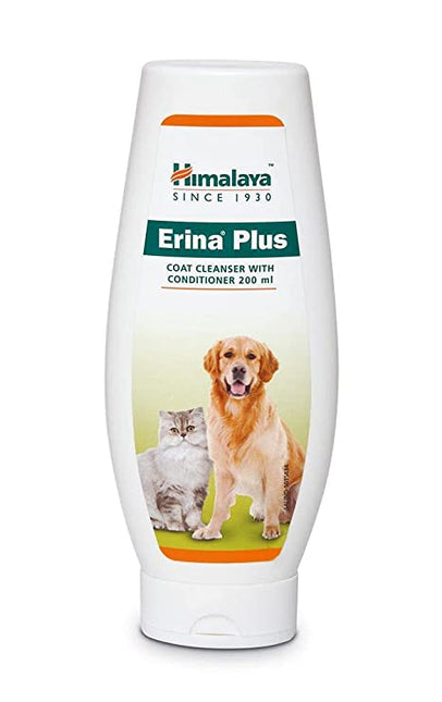 Himalaya Erina-EP Shampoo, 450 ml & Himalaya Erina Plus Coat Cleanser with Conditioner, 200 ml