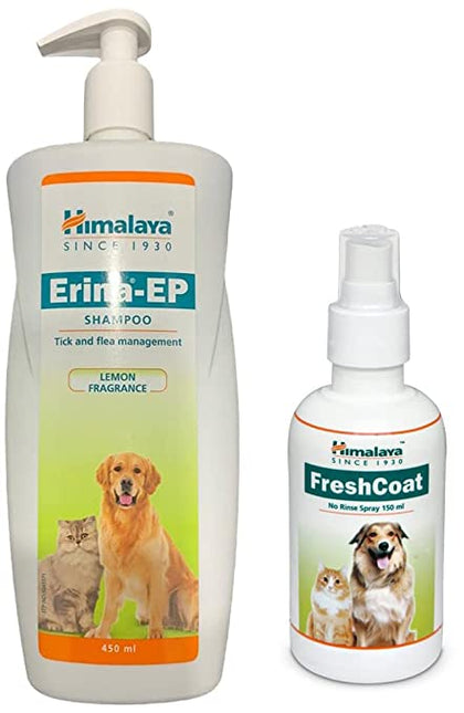 Himalaya Erina-EP Shampoo, 450 ml & Himalaya Fresh Coat, 150 Ml, 1 Piece