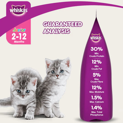 Whiskas Mackerel Dry Food For Baby and Mother Cat - 3 kg