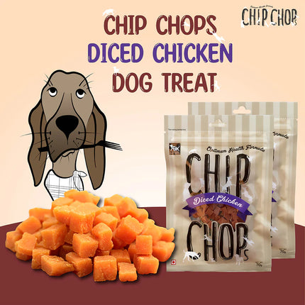 Chip Chops Dog Treats - Diced Chicken