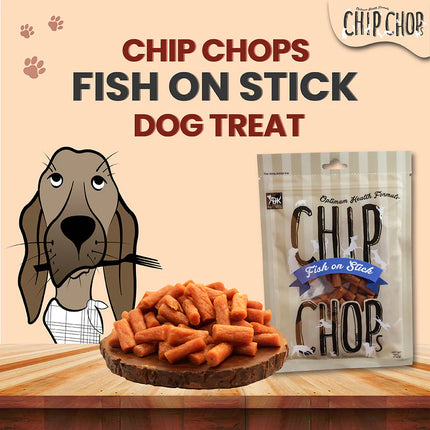 Chip Chops Dog Treats - Fish On Stick - 70 g