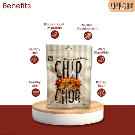 Chip Chops Dog Treats - Sweet Potato Twined with Chicken - 70 g