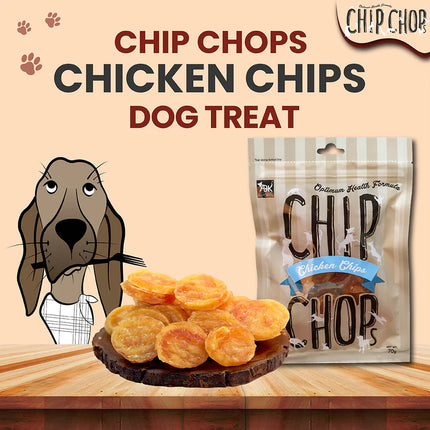 Chip Chops Dog Treats - Chicken Chips - 70 g