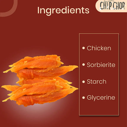 Chip Chops Dog Treats - Sun Dried Chicken Jerky - 70 g