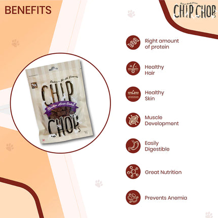 Chip Chops Dog Treats - Chicken Liver Cubes - 70 g