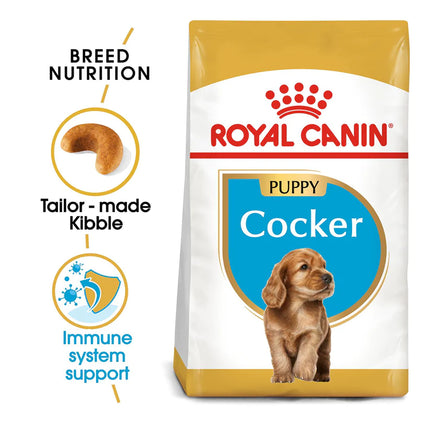 Royal Canin Cocker Junior Food for Puppies - 3 kg