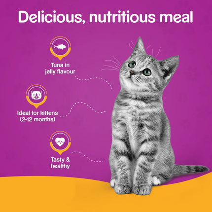 Whiskas Tuna in Jelly Wet Kitten Food - 85 g packs