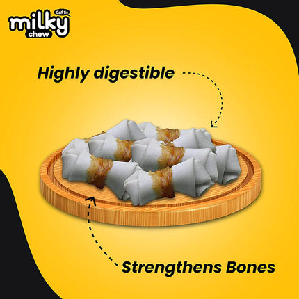 Dogaholic Milky Chew Cheese & Chicken Bone - 10 Pcs - 150 g