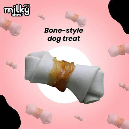 Dogaholic Milky Chew Chicken Bone Style - Chicken - 10 Pcs - 140 g