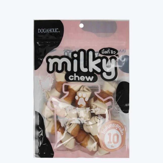 Dogaholic Milky Chew Chicken Bone Style - Chicken - 10 Pcs - 140 g
