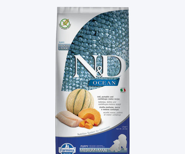 Farmina N&D Ocean COD Pumpkin Cantaloupe Melon Grain Free Dry Puppy