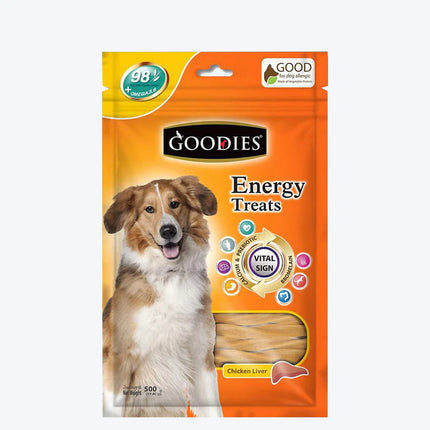 Goodies Energy Dog Treats - Chicken Liver - 500 g