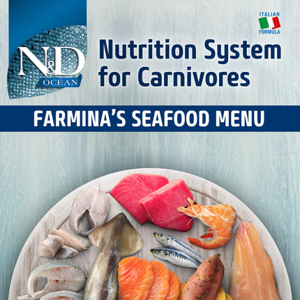 Farmina N&D Ocean COD Pumpkin & Cantaloupe Melon Grain Free Dry Puppy Food - Medium & Maxi Breed