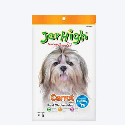 JerHigh Carrot Stick Dog Treat with Real Chicken Meat