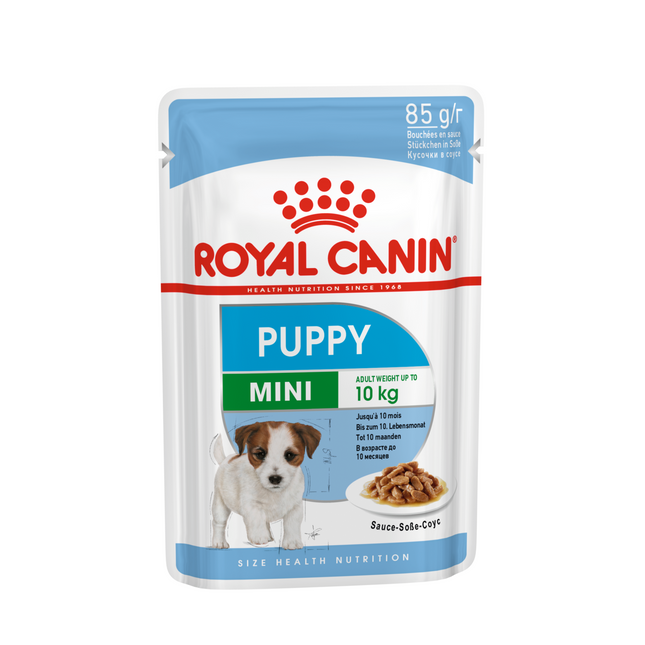 Royal Canin Mini Puppy Wet Dog Food (12 x 85g Gravy Pouches)