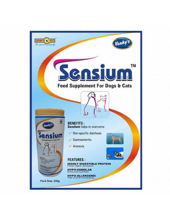 Venkys Sensium Digestion Feed Supplement For Dogs & Cats 200g